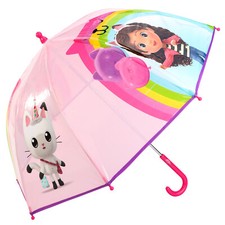 Gabby's Dollhouse Dome Umbrella for Kids Childrens Boys Girls Brolly