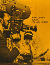 ✅ Paillard Bolex H16 EBM Electric 16mm Reflex Movie Camera Sales Brochure
