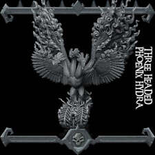 THREE HEADED PHOENIX HYDRA  Miniature l Dungeons and Dragons