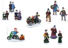 Christmas Village People Mini Figures Town Ornaments Festive Scene Town