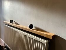 Hand Crafted RUSTIC SOLID OAK  RADIATOR SHELF COVER BEAM WITH BRACKETS