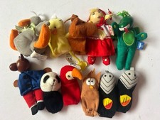 Bundle x 11 Children’s Finger Puppets Mixed Brands M&S, Fiesta Etc Some wooden