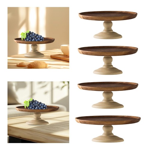 Wooden cake stand tall dessert - cake,