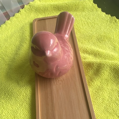 Pink glossy glazed ceramic - pink,