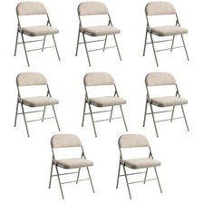 Padded Fabric Folding Chair -