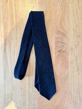 Drake’s Blue Wool Tie