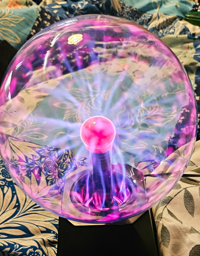 Plasma ball lamp clear - lamp, glass