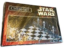 1999 STAR WARS CHARACTER GAMES COLLECTOR'S 3D VINTAGE BOXED CHESS SET #70146