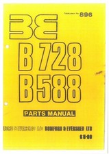 Bomford Hedgetrimmer B588 B728 Parts Manual - B 588 728
