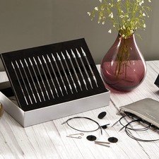 KnitPro Karbonz Carbon Fibre Interchangeable Knitting Needle Gift Set