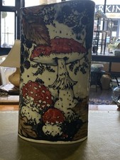 Jonathan Cox Studio Pottery Vase. Fly Agarics Lustre Flambé 34 x 18cms. Signed.