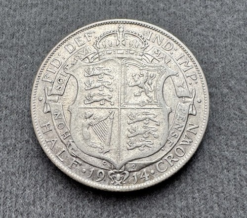 1914 half crown - half, king