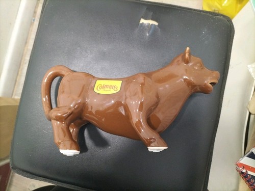 Colmans mustard bull pottery - mustard,