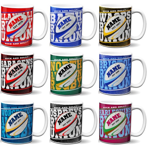 Personalised rugby union mug - union,