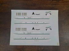1:200 Aircraft Plane decals Atlantic Cargo Douglas DC-6 Waterslide