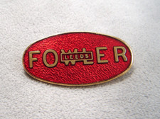 FOWLER LEEDS TRACTOR STEAM ENGINES ENAMEL PIN BADGE