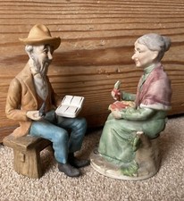 Vintage Pair Of Figurines, Old