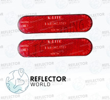 2 x Red Number Plate Rear