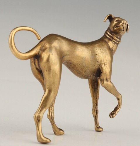 Vintage brass statue - statue, animal