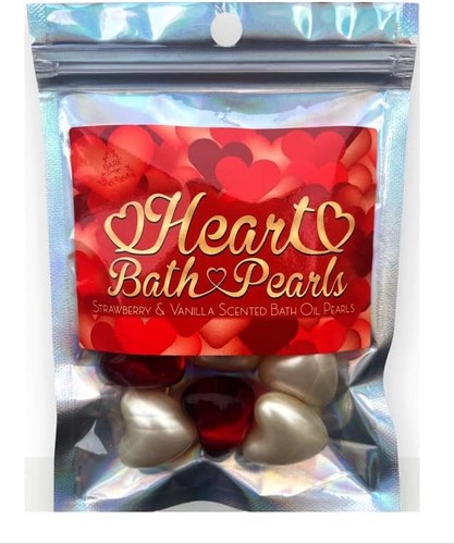 Heart bath pearls - bath, pearls.