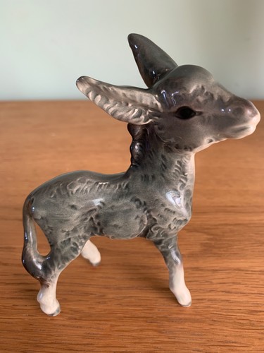 Vintage grey donkey foal - vintage,