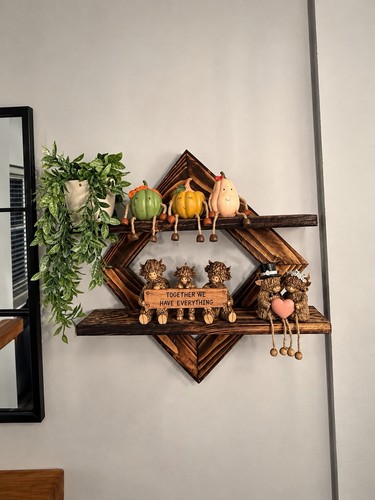 Handmade rustic wooden wall - handmade,