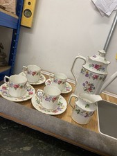 Royal crown derby made in England coffee set