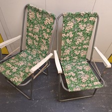 Pair Of Vintage Folding Garden