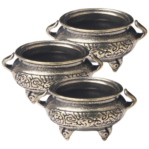 3pcs household brass censer - brass,