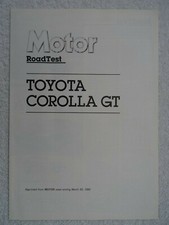 Toyota Corolla GT Road Test 1985 v VW Golf GTi Mk1,XR3i,Astra GTE,Lancia Delta H
