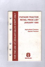 January 1995 Fiatagri Tractor Price List Brochure Leaflet