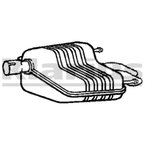Quality exhaust rear - oe,