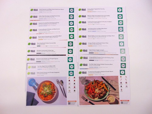 Hello fresh recipe cards - 20,