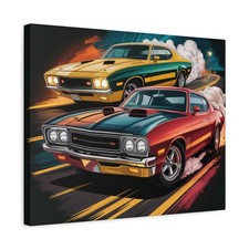 Classic Muscle Cars Canvas |