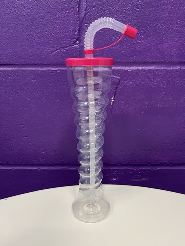 Pink slush twist cup with - twist,