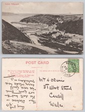 s28552  Lower Fishguard Pembrokeshire Wales  postcard 1913 stamp