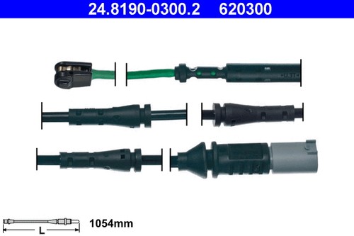 Rear warning contact - contact, pad