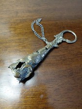 ANTIQUE BRASS FRENCH ART NOUVEAU " TUSSIE-MUSSIE " ( POSY HOLDER ).