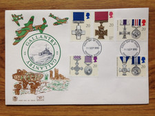 Gallantry 1990  Stuart First Day Cover Croydon pmk .Free UK Postage