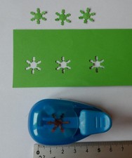 Small snowflake punch for card