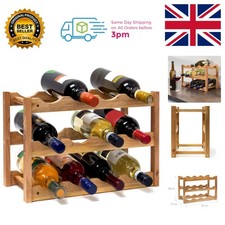 Charming 12-Bottle Wooden Wine