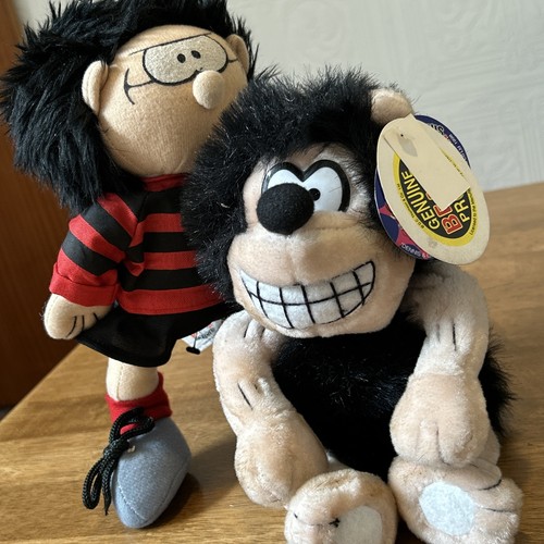 Dennis gnasher soft toy x2 - &,