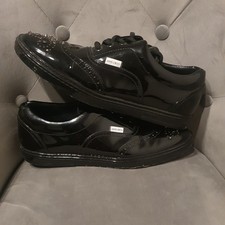 Jimmy Choo Black Leather Stud