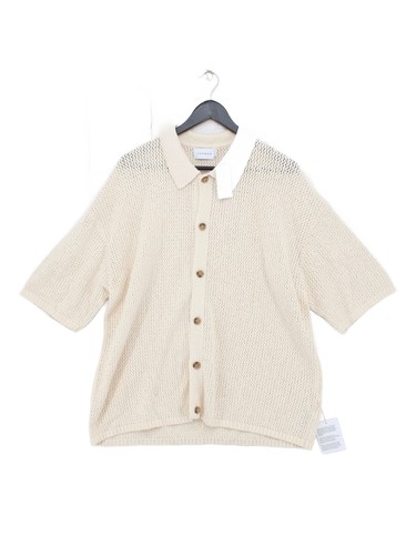 Topman men cardigan - l, cream