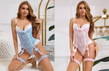 Ladies Sexy Lingerie Chemise Dress Suspenders Underwear Dress Size 1012 14 16 18