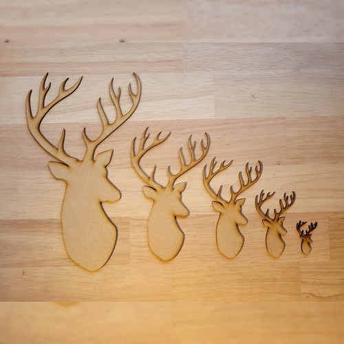 Wooden mdf stag - wooden, deer