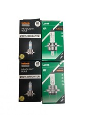 Car Headlight Bulbs Bundle – Halfords H7 477 x2 + Lucas H4 472 + H7 477