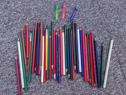 Job lot coloured pencils - job, of