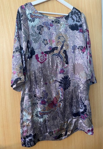 Monsoon silk tunic top