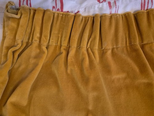 Pair vintage gold velvet - pair,